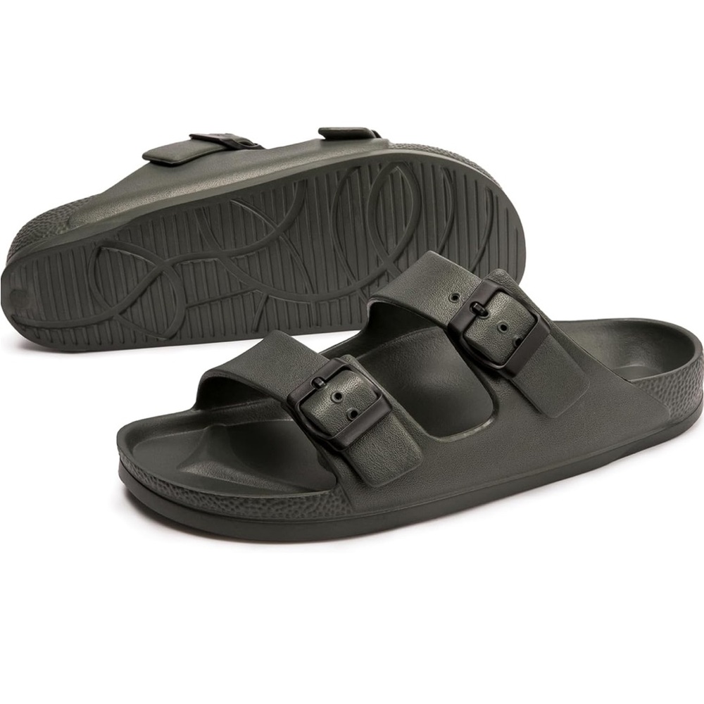 Women’s army green Slide Sandals
